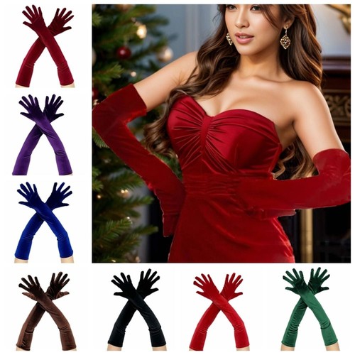 1pair velvet long - long, gloves