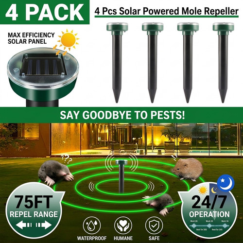 Ultrasonic solar cat dog - ultrasonic,