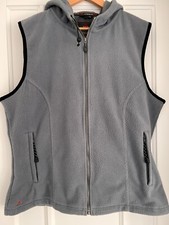 Wynnster Cirrus AP - Women's Aqua Green Hooded Gilet Fleece Jacket - Size 14