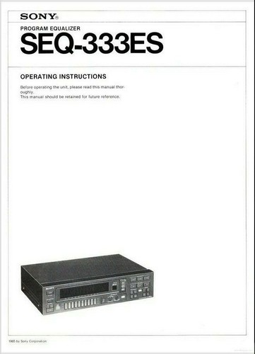 Sony seq 333es stereo graphic - stereo,