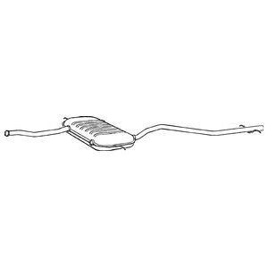 Klarius centre exhaust pipe - centre,