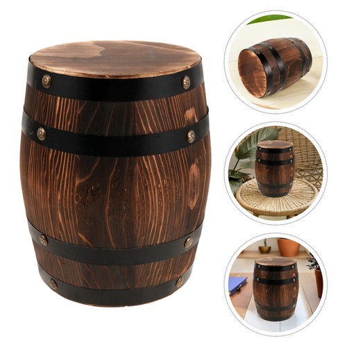 Wooden rustic whiskey stool - wooden,