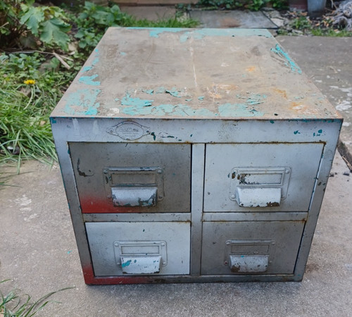 Vintage art metal - metal, drawer