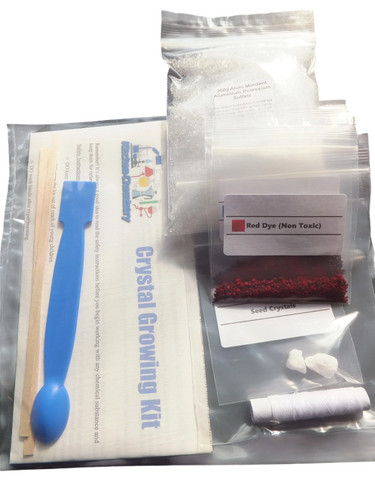 Red crystal growing set kit - growing,