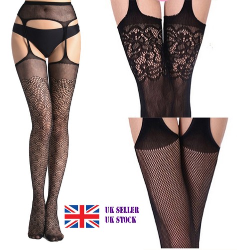 Sexy crotchless suspender - crotchless,