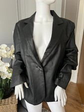 Vintage Agenda Leather Jacket Chest Size 16 - Black