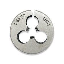 1/4 UNC THREADING DIE ROUND