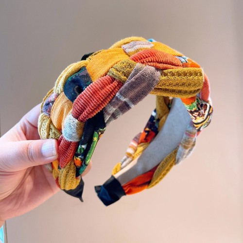 Women thick braided headband - thick,