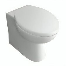 Cheap Back to Wall Toilet Pan WC Bathroom Soft Close Seat White BTW Ceramic