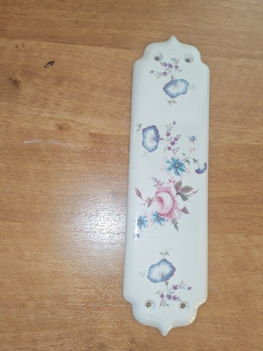 Ceramic floral door finger - ceramic,