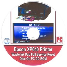 Epson XP640 Printer Waste Ink