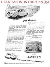 Jowett 'JAVELIN' 1.5L Saloon Motor Car ADVERT (8) Original 1950 Print Ad 704/98