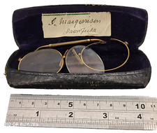 Pince Nez Glasses 1930's Rolled Gold Gold Plated Spring Design Nose