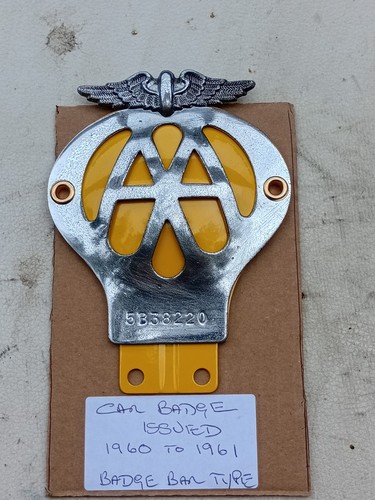 Vintage car badge - a, dome