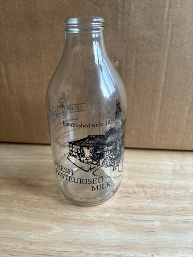 Vintage lyne milk bottle - co,