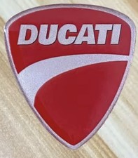 Domed Motorcycle 3D DUCATI Sticker Fuel Tank Fairing Body Badge Emblem Decal
