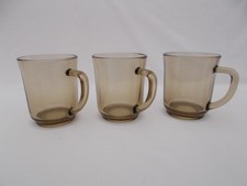 VINTAGE SMOKED BROWN GLASS