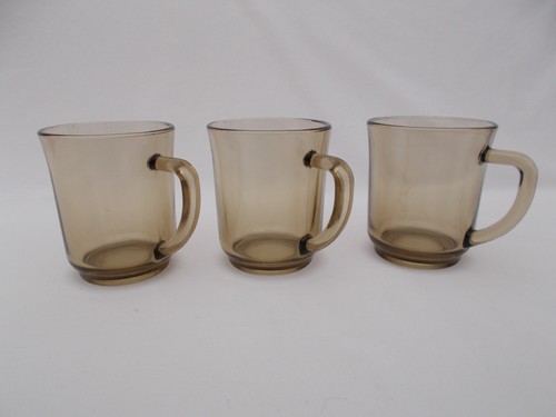 Vintage smoked brown glass - vintage,