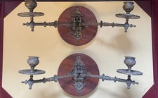 Antiques Piano Scones Wall Mounted Candle Holders