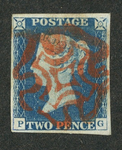 Beautiful 1840 two penny - qv, 2d