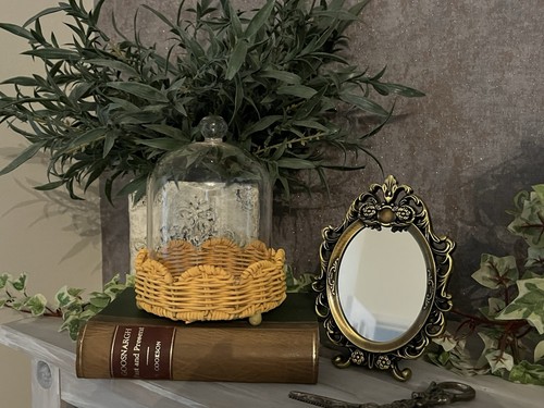 Glass dome cloche - display,