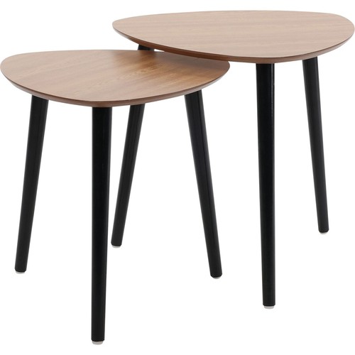 Set stylish wooden - of,