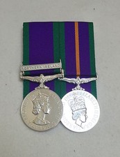 Court Mounted Full Size Medals, GSM Northern Ireland & ACSM Medal, Army