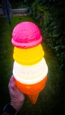 Three Scoop Ice Cream Van Illuminated LED Cones - MEGA BRIGHT