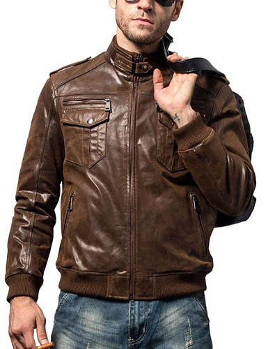 Mens genuine leather jacket - mens,