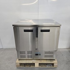 Double Bench Fridge 240L Prep Chiller Catering Commercial Counter Fridge Pola...