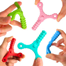 Bendy Textured Biting Aid Chew Toys Chewy Sensory Stress Relief Kids Autism ADHD