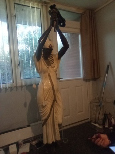 Egyptian floor lamp woman - lamp,