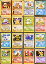 Pokemon Cards Bundle Unlimited Base Set (YOU CHOOSE) ALL CARDS 1999 Wotc Pikachu