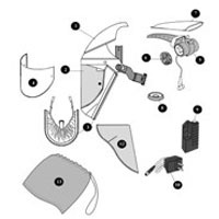 1001779 air fed mask tear - air,