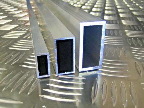 Aluminium rectangular tube box - aluminium,