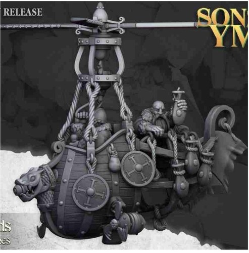 Dwarf flying machine - dwarf,