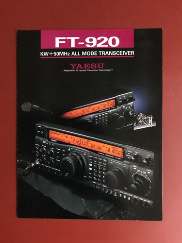 Yaesu 920 brochure in - ft-920,