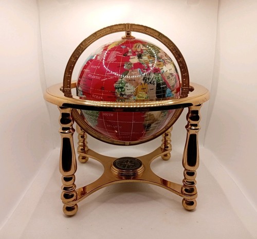 Vintage gemstone globe fuchsia - gemstone,
