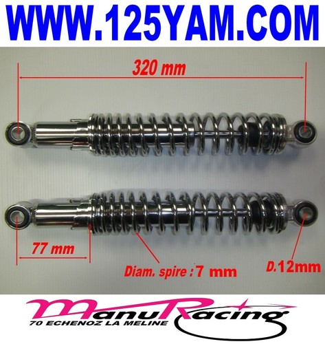 New shock absorbers - chrome, 320