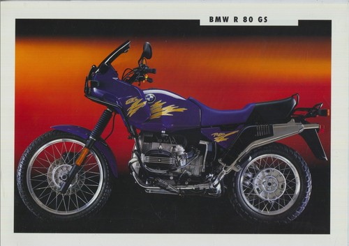 Bmw r80gs brochure - r80gs, (vintage