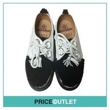 George Cox - White Leather Shoes with Black Tassels - Size 7 - BRAND NEW WITH TA