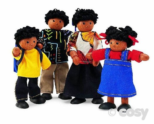 Pintoy coloured doll - doll, family