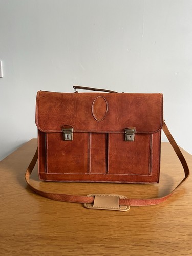 Vintage tan brown leather - vintage,