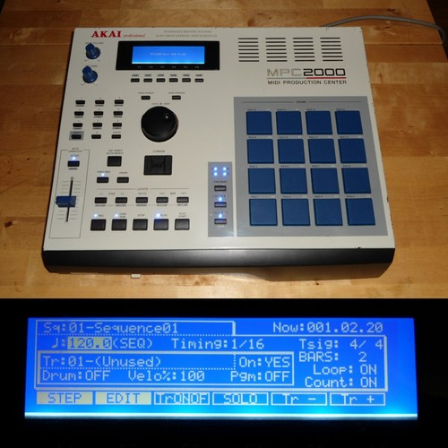 Akai mpc 2000 custom blue - akai,