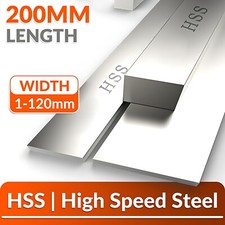 HSS Steel Flat Bar Strip Metal Plate 2-120mm Width 200mm Long Lathe Turning Tool