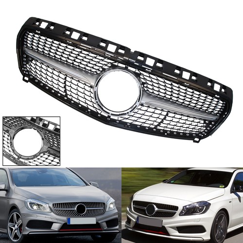 Front diamond grille - front, chrome