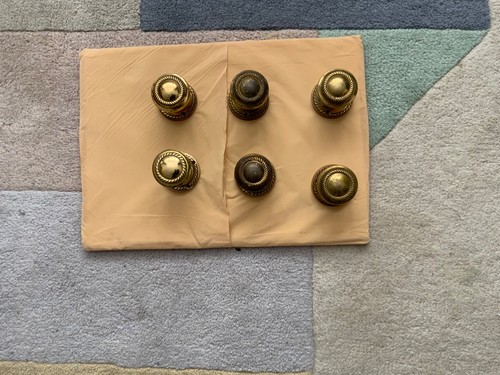 Set vintage antique brass - set,