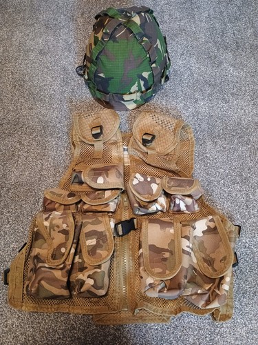 Kids army helmet and assault - army,
