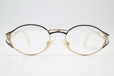 Vintage Eyeglasses Cazal 285 Gold Black Multicolor Oval Eyeglasses Frames Eyeglasses