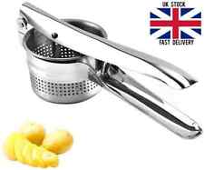 Heavy Duty Steel Potato Ricer Puree Masher Juicer Vegetable Fruit Press Maker UK